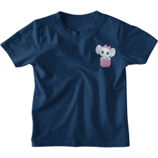  Zsebminta Baby Lány Elefánt - Gyerek Póló gyerek póló