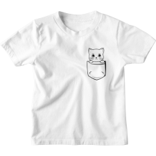  Zsebmintás Cica - Gyerek Póló gyerek póló