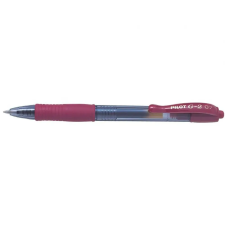 Zseléstoll 0,7mm, nyomógombos Pilot G-2, írásszín sötétpiros toll