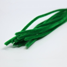  Zsenília drót kicsi (kb. 0,5cm) 10db/cs. sötétzöld dekorációs kellék