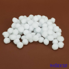  Zsenília pompon 1,5 cm 100db/cs - Fehér dekorációs kellék