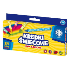 Zsírkréta ASTRA kerek hegyezett törésálló 24 színű kréta