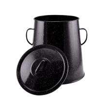  Zsírosbödön 20L, fekete zománcozott edény