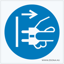 ZSONA DEKOR A készülék nyitás előtt áramtalanítandó! Öntapadós matrica 100x100 mm információs címke