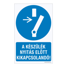 ZSONA DEKOR A készülék nyitás előtt kikapcsolandó! Öntapadós matrica 320x500 mm információs címke