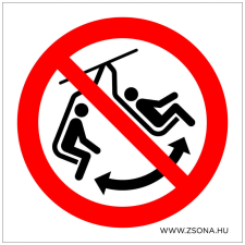 ZSONA DEKOR A székben hintázni tilos! Öntapadós matrica 100x100 mm információs címke