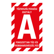 ZSONA DEKOR A tűzveszélyességi osztály nem tűzveszélyes Utánvilágító műanyag tábla 160x100 mm információs címke