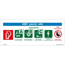 ZSONA DEKOR ABC porral oltó Öntapadós matrica 250x100 mm információs címke