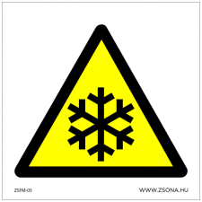 ZSONA DEKOR Alacsony hőmérséklet Műanyag tábla 100x100 mm információs címke
