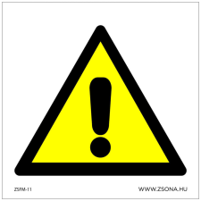 ZSONA DEKOR Általános veszély! Öntapadós matrica 100x100 mm információs címke