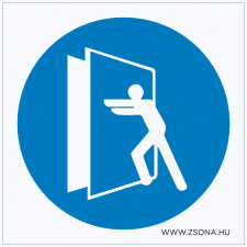 ZSONA DEKOR Az ajtó zárva tartandó! Műanyag tábla 200x200 mm információs címke