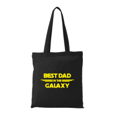 ZSONA DEKOR Best dad in the galaxy - Bevásárló táska fekete kézitáska és bőrönd