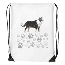 ZSONA DEKOR Border collie - Sport táska fehér kézitáska és bőrönd