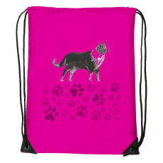 ZSONA DEKOR Border collie - Sport táska magenta