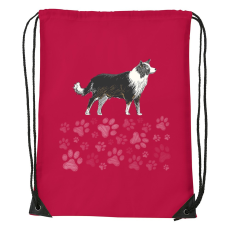 ZSONA DEKOR Border collie - Sport táska piros