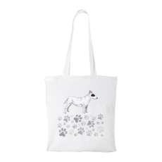 ZSONA DEKOR Bullterrier - Bevásárló táska fehér
