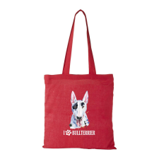 ZSONA DEKOR Bullterrier - Bevásárló táska piros v2 kézitáska és bőrönd