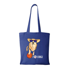 ZSONA DEKOR Corgi - Bevásárló táska kék v2