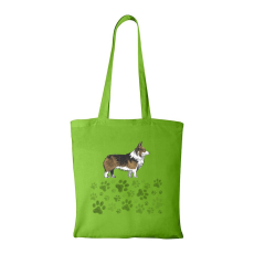 ZSONA DEKOR Corgi - Bevásárló táska zöld