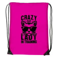 ZSONA DEKOR Crazy cat - Sport táska magenta