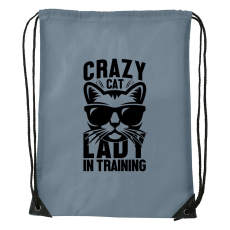 ZSONA DEKOR Crazy cat - Sport táska szürke