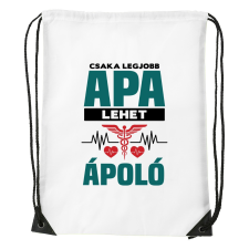 ZSONA DEKOR Csak a legjobb apa lehet ápoló - Sport táska fehér kézitáska és bőrönd