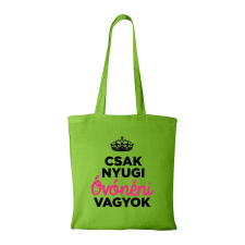 ZSONA DEKOR Csak nyugi óvónéni vagyok - Bevásárló táska zöld kézitáska és bőrönd