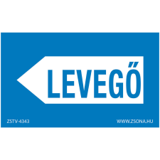 ZSONA DEKOR Csővezeték jelölése levegő Öntapadós matrica csomag 100x60 mm 5db/csomag információs címke