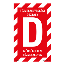 ZSONA DEKOR D tűzveszélyességi osztály nem tűzveszélyes Utánvilágító műanyag tábla 160x100 mm információs címke