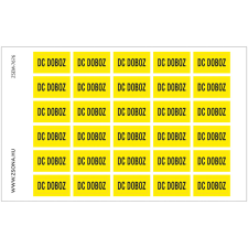 ZSONA DEKOR DC doboz Alumínium tábla 160x250 mm információs címke