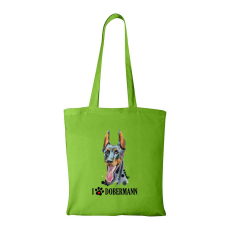 ZSONA DEKOR Dobermann - Bevásárló táska zöld v2