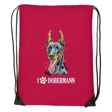 ZSONA DEKOR Dobermann - Sport táska piros