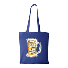 ZSONA DEKOR Dont worry, beer happy - Bevásárló táska kék