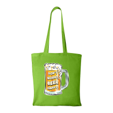 ZSONA DEKOR Dont worry, beer happy - Bevásárló táska zöld