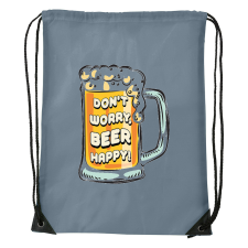 ZSONA DEKOR Dont worry, beer happy - Sport táska szürke kézitáska és bőrönd