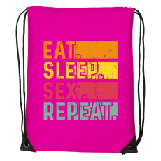ZSONA DEKOR Eat sleep sex repeat - Sport táska magenta