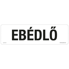 ZSONA DEKOR Ebédlő Öntapadós matrica 250x80 mm információs címke