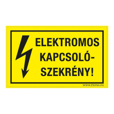 ZSONA DEKOR Elektromos kapcsolószekrény! Műanyag tábla 320x500 mm információs címke