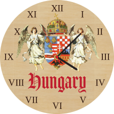 ZSONA DEKOR Fából készült falióra - Hungary 25 cm ajándéktárgy