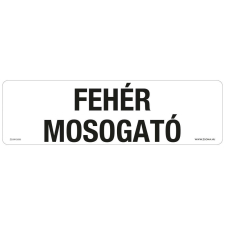 ZSONA DEKOR Fehér mosogató Öntapadós matrica 250x80 mm információs címke