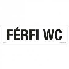 ZSONA DEKOR Férfi wc Műanyag tábla 250x80 mm információs címke
