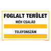 ZSONA DEKOR Foglalt terület! Méh család Öntapadós matrica 160x100 mm