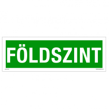 ZSONA DEKOR Földszint Utánvilágító öntapadós matrica 300x100 mm információs címke