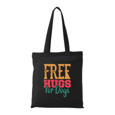 ZSONA DEKOR Free hugs for dog - Bevásárló táska fekete