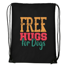 ZSONA DEKOR Free hugs for dog - Sport táska fekete