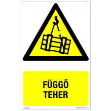 ZSONA DEKOR Függő teher Műanyag tábla 160x250 mm információs címke