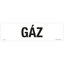 ZSONA DEKOR Gáz Öntapadós matrica 250x80 mm információs címke