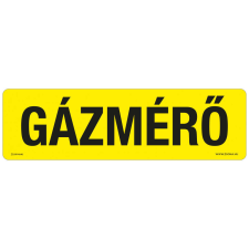 ZSONA DEKOR Gázmérő Öntapadós matrica 250x80 mm információs címke