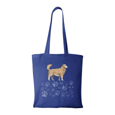 ZSONA DEKOR Golden retriver - Bevásárló táska kék