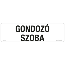 ZSONA DEKOR Gondozó szoba Öntapadós matrica 250x80 mm információs címke